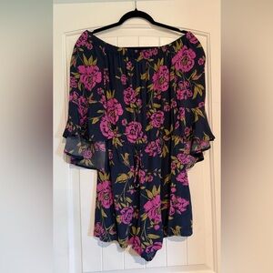 Express Floral Off-Shoulder Jumper